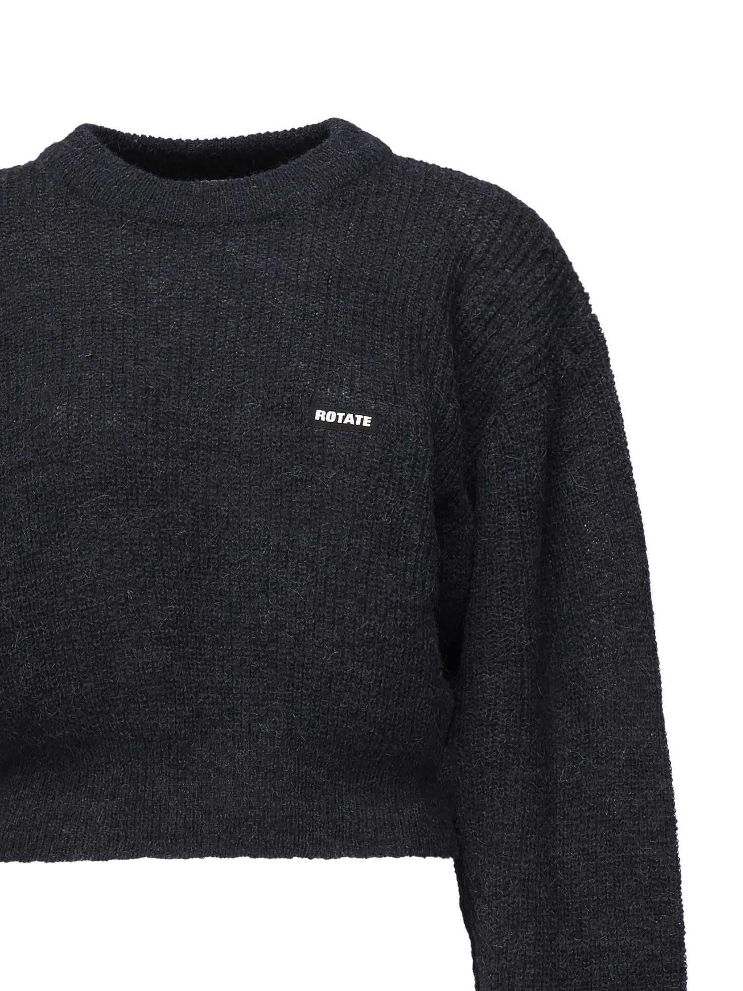 Maglia con maniche a sbuffo e logo 114278 1725 ROTATE 