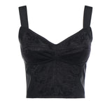 Top bustier in guaina jacquard e pizzo F7T19T GDCLQN0000 DOLCE & GABBANA 