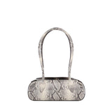 Borsa a spalla Oyster in pelle OYSTER SHOULDER BAG MINI ASH SNAKER YUZEFI 