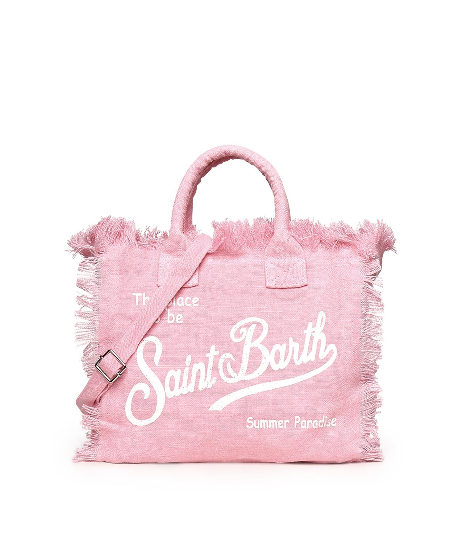 Borsa Colette in lino con logo COL0018 00142L MC2 SAINT BARTH 
