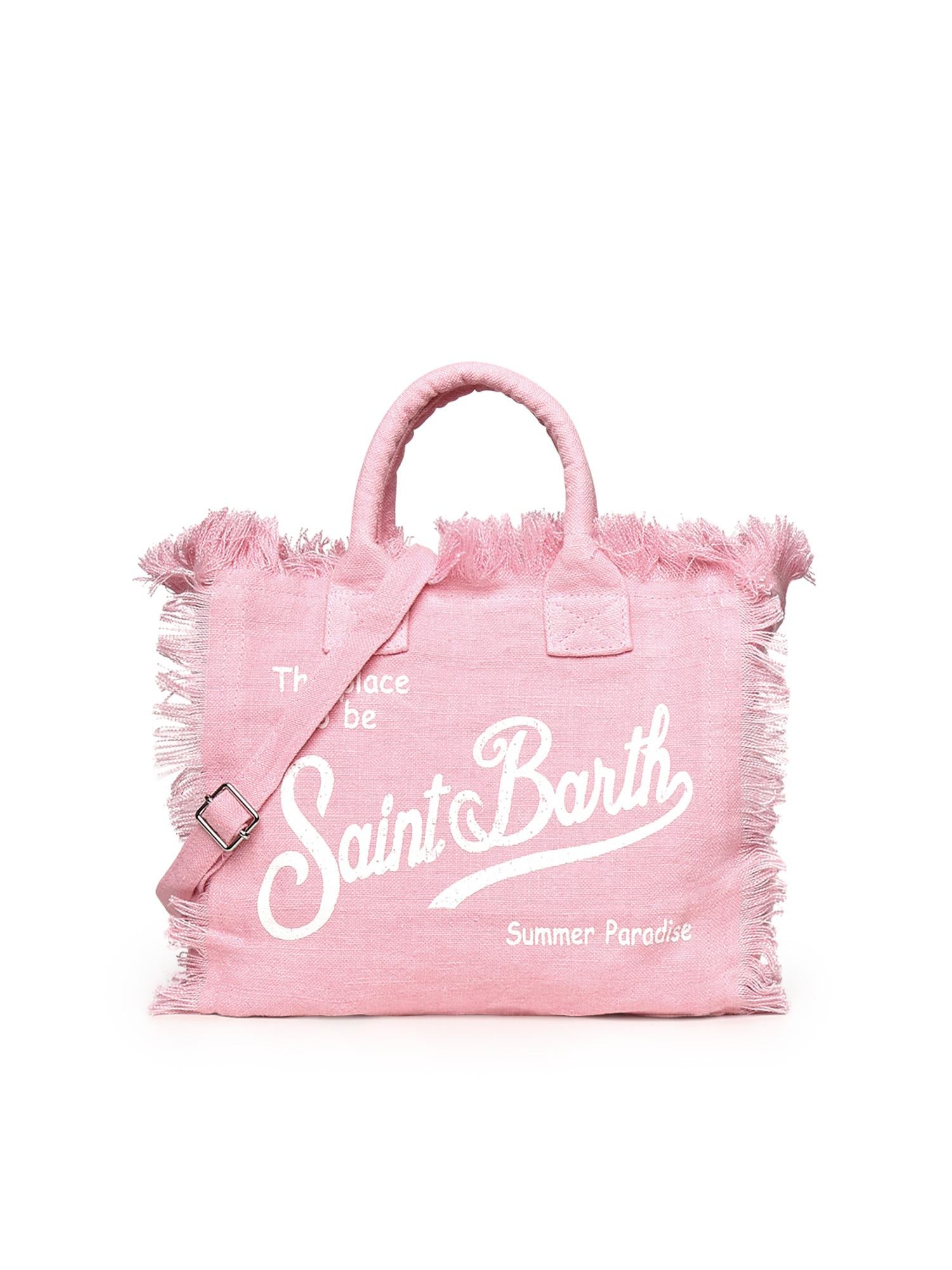 Borsa Colette in lino con logo COL0018 00142L MC2 SAINT BARTH 
