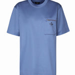 T-shirt in cotone con taschino con zip FY0936 ARYRF0GCT FENDI 
