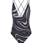 Costume da bagno con stampa Marmo<BR/> 5UMC01 5U775068 PUCCI 
