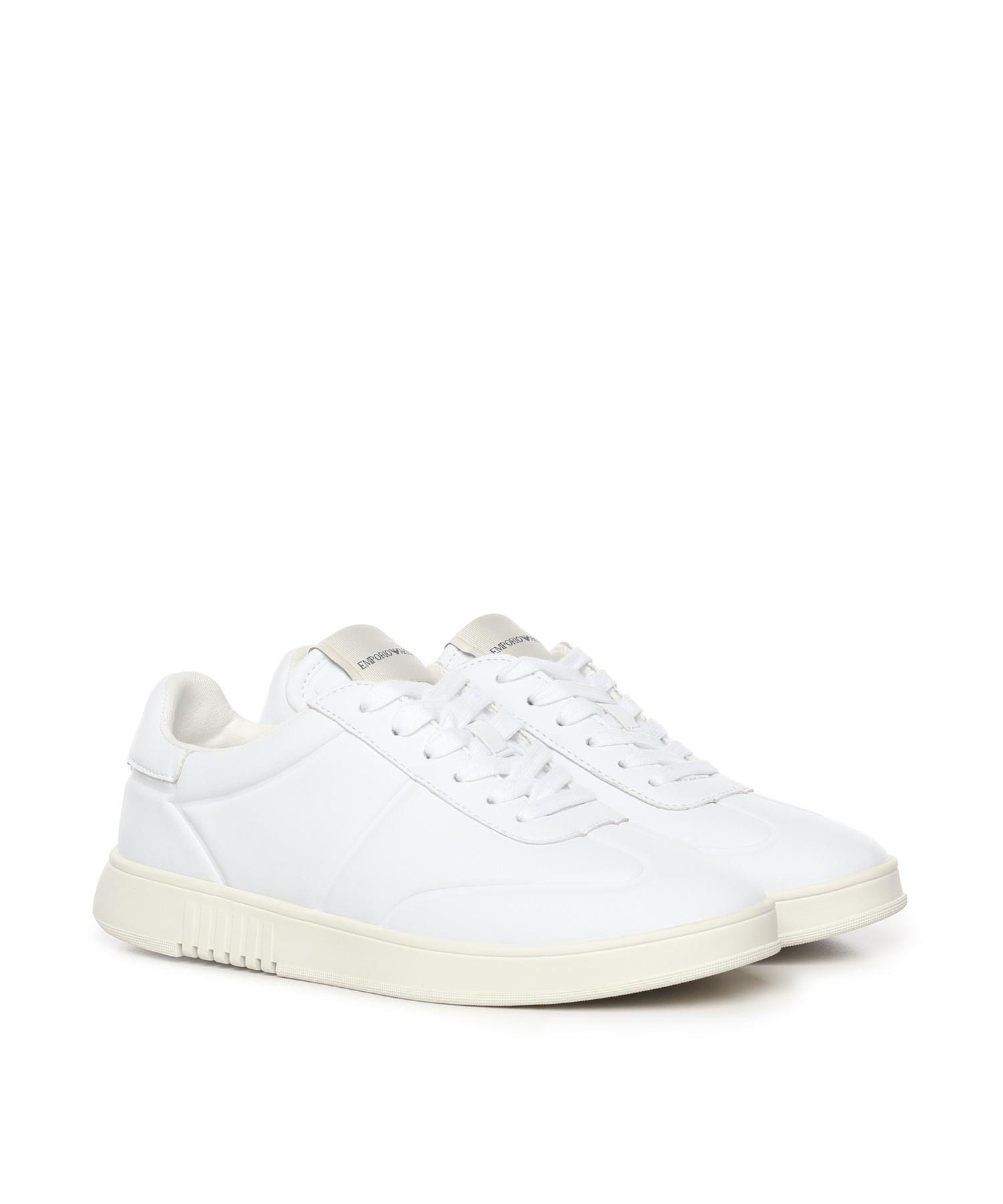 Sneaker in pelle con logo<BR/> EM003664 AF10848F0005 EMPORIO ARMANI 