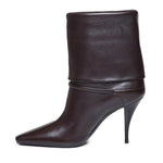 Stivaletti niki in pelle liscia 801393 AADV22245 SAINT LAURENT 