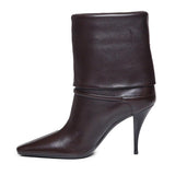 Stivaletti niki in pelle liscia 801393 AADV22245 SAINT LAURENT 