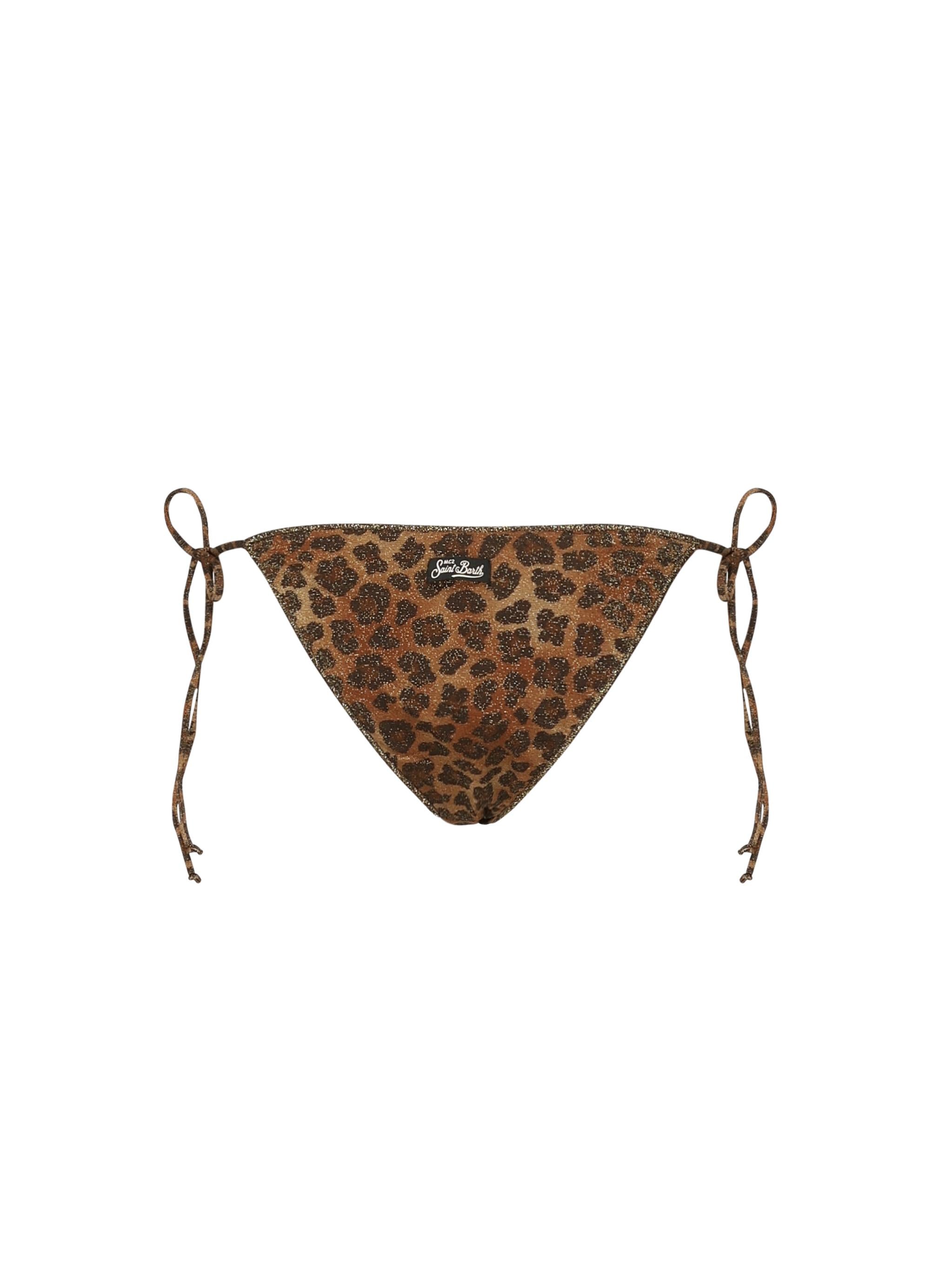 Slip mare in lurex con stampa animalier MRL0010 01433H MC2 SAINT BARTH 