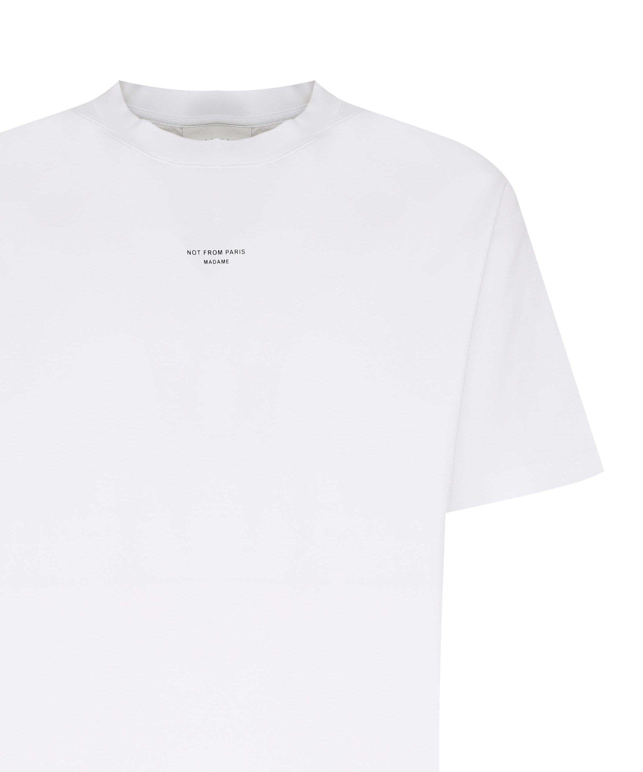 T-shirt Le Slogan Classique in cotone PERMTS202CO002 OPW Drôle de Monsieur 