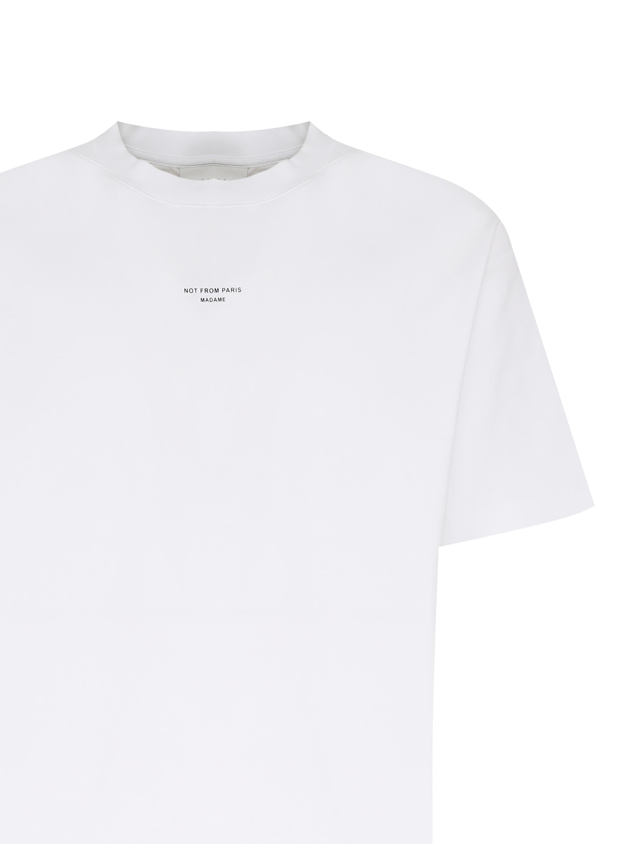 T-shirt Le Slogan Classique in cotone PERMTS202CO002 OPW Drôle de Monsieur 