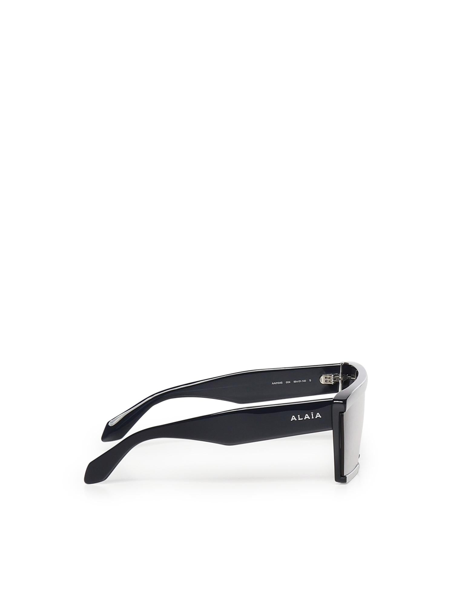 Occhiali da sole rettangolari in acetato AA0104S004  ALAIA 