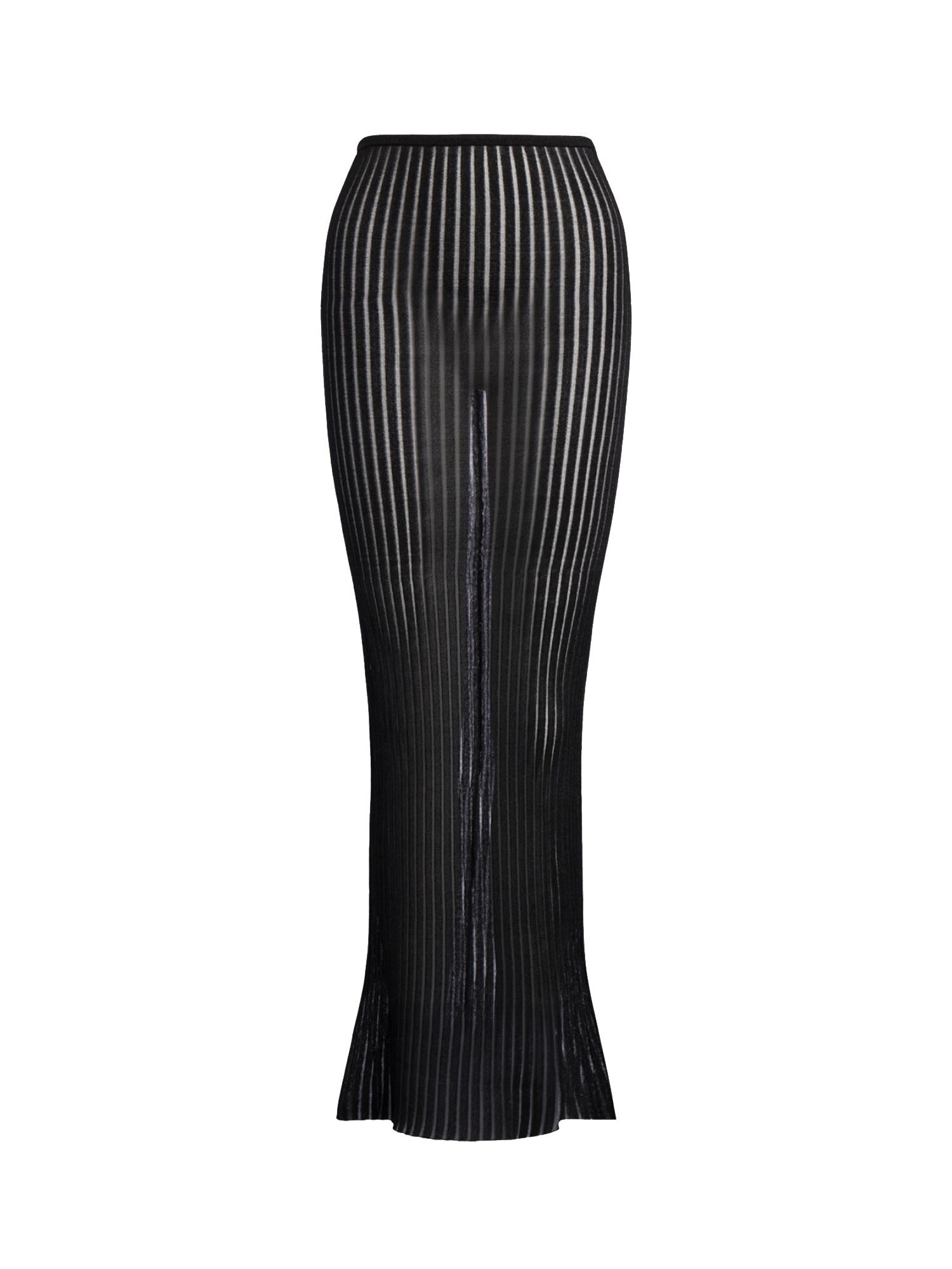 Gonna slim in maglia lurex G645 M01044D999 DONDUP 