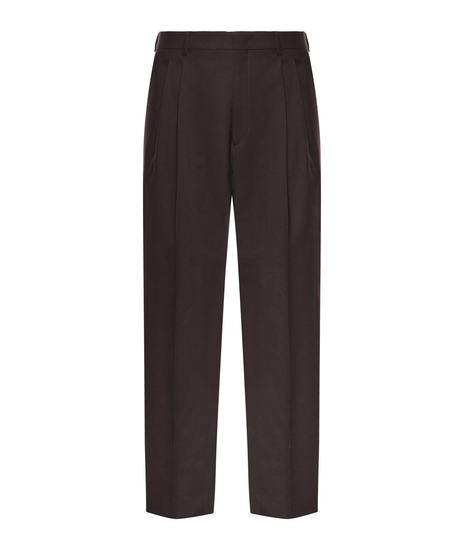 Pantaloni Mat in misto lana MAT SMPMARRONE BE ABLE 