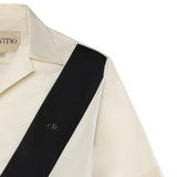 Camicia bowling in popeline di cotone 8V3AAV11 B570AN VALENTINO GARAVANI 