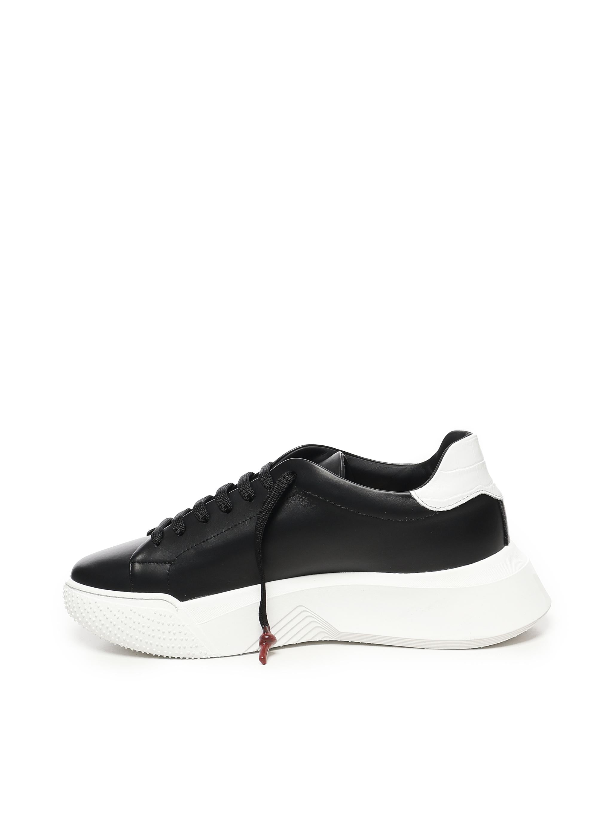 Sneakers Nemesis in nappa NEMESIS2 TRIPLEBLACK/WHITE GIULIANO GALIANO 