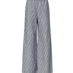 Pantaloni in chambray FF jacquard<BR/> FLP869 ASMFF1SAT FENDI 