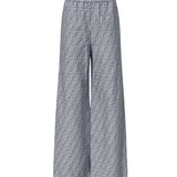 Pantaloni in chambray FF jacquard<BR/> FLP869 ASMFF1SAT FENDI 