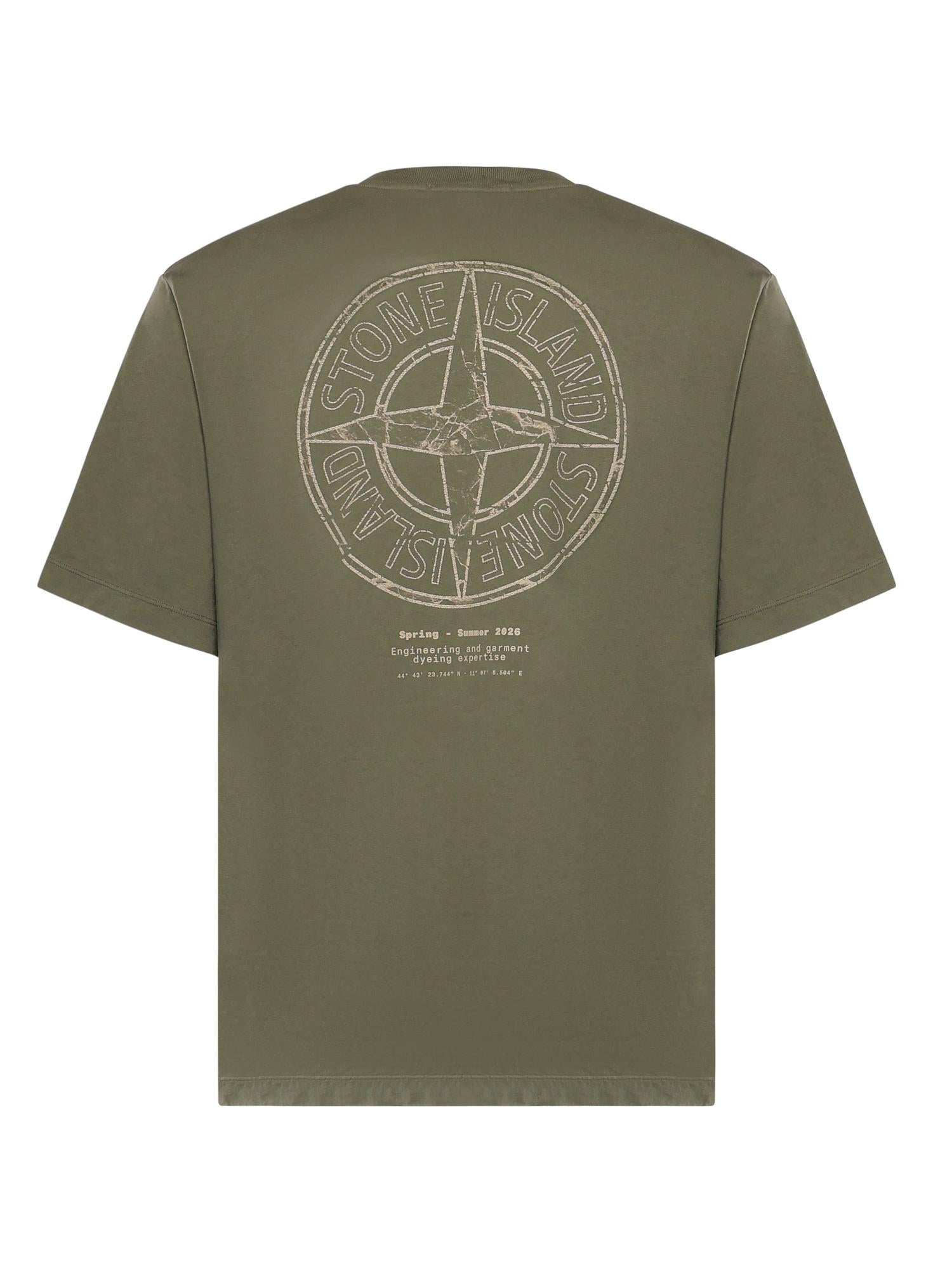 T-shirt con stampa 'Stone' L1S152100001 S0285V005G STONE ISLAND 