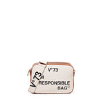 Borsa a spalla Responsability in cotone 73BS6AF04 RESPONSIBILITY BISNATURALE/CUOIO V° 73 