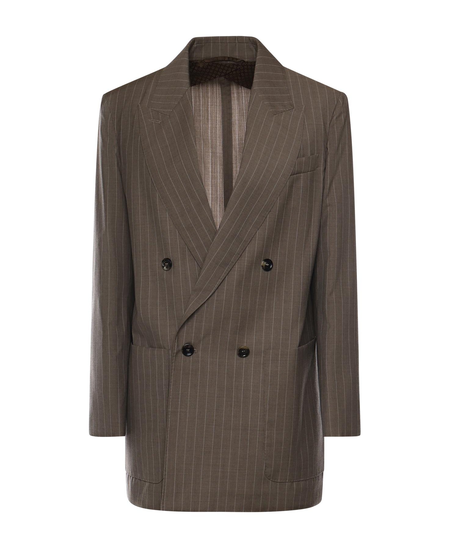Blazer in tela di lana gessata 2611041061600 001 MAX MARA 