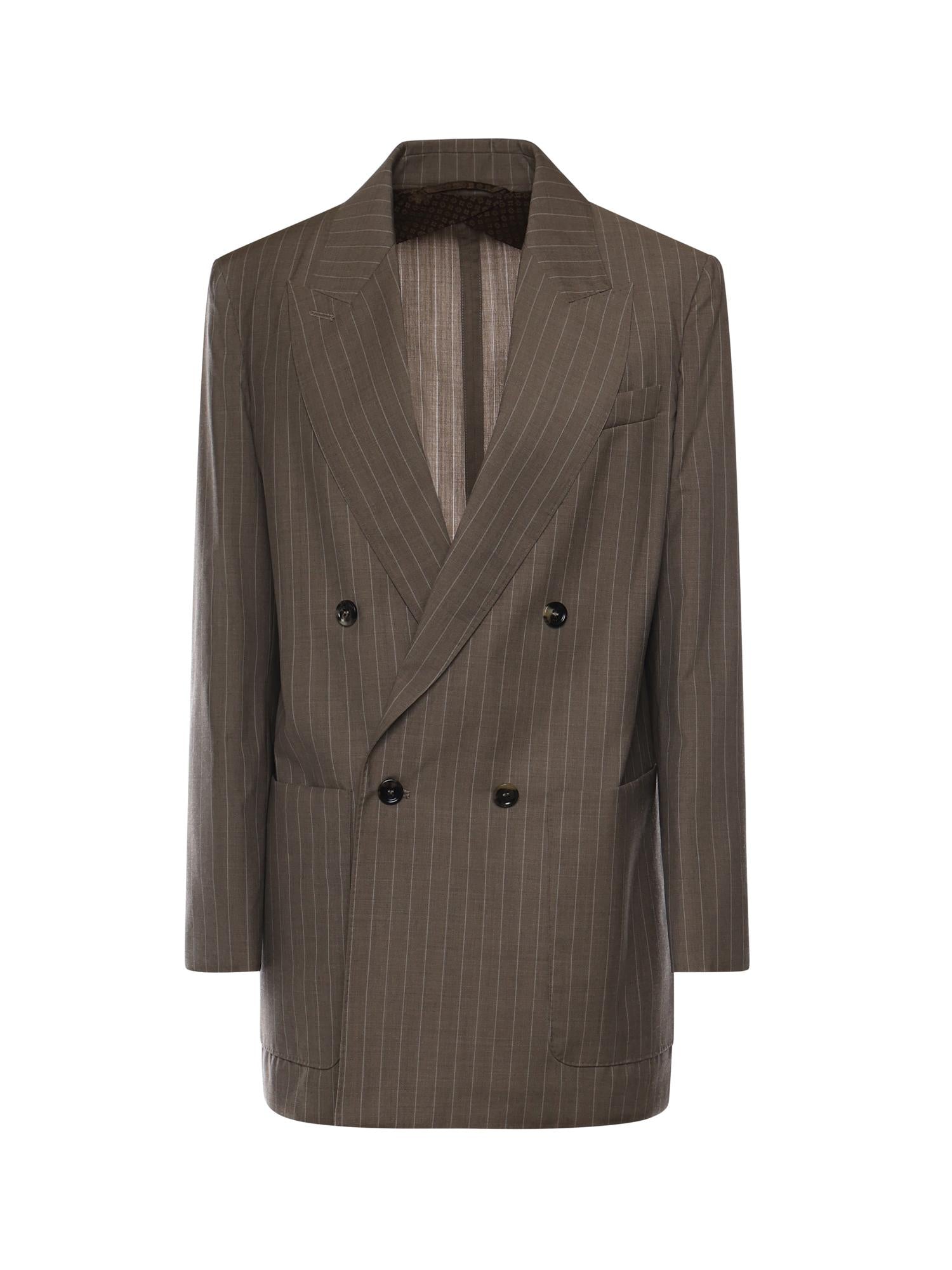 Blazer in tela di lana gessata 2611041061600 001 MAX MARA 