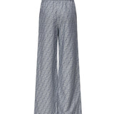 Pantaloni in chambray FF jacquard<BR/> FLP869 ASMFF1SAT FENDI 