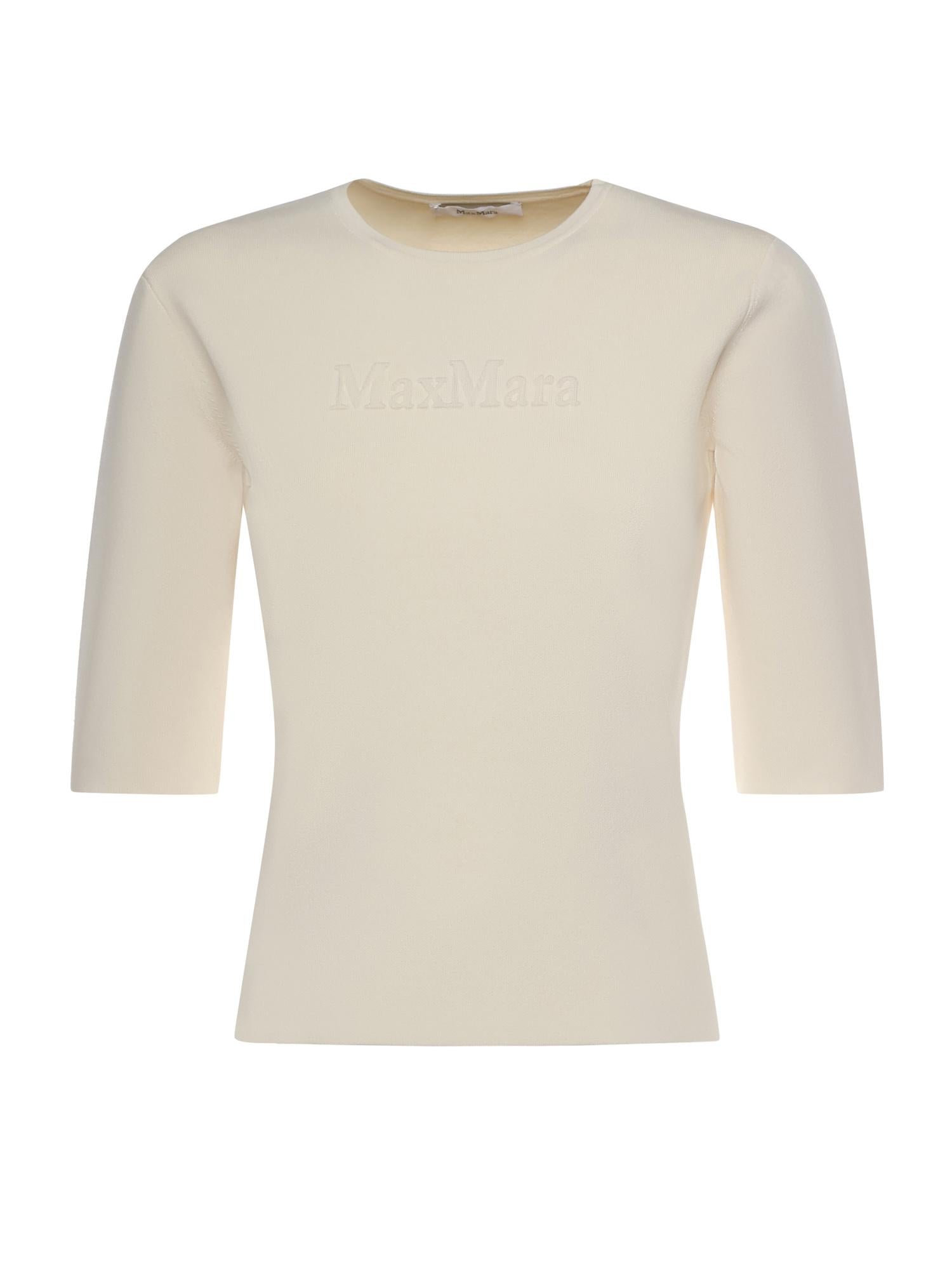 Maglia con logo lettering 2611361098600 001 MAX MARA 
