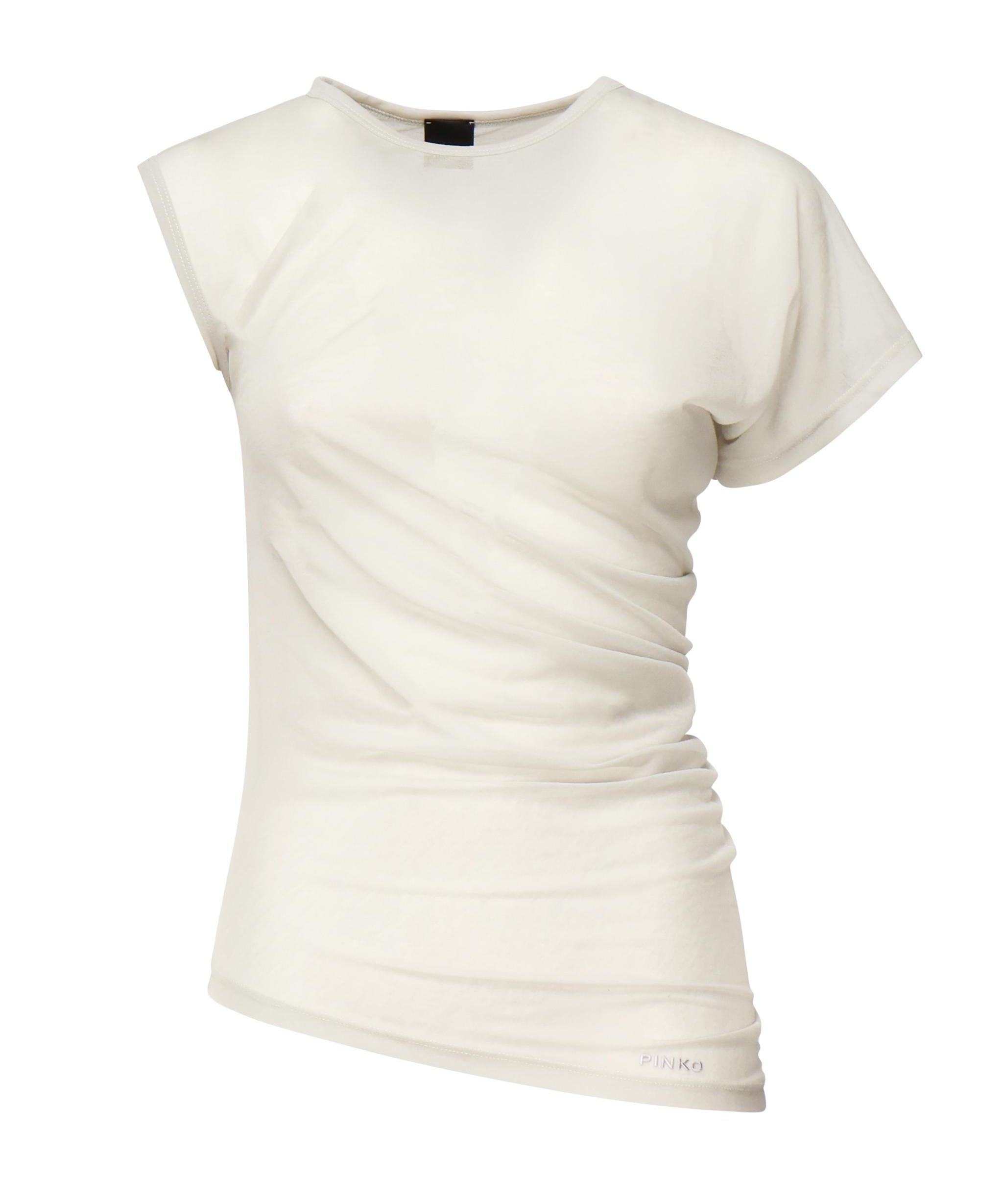 Maglia asimmetrica jersey 104652 A2CLI12 PINKO 