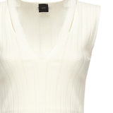Top smanicato seta e cachemire a costine 104741 A2FRZ09 PINKO 