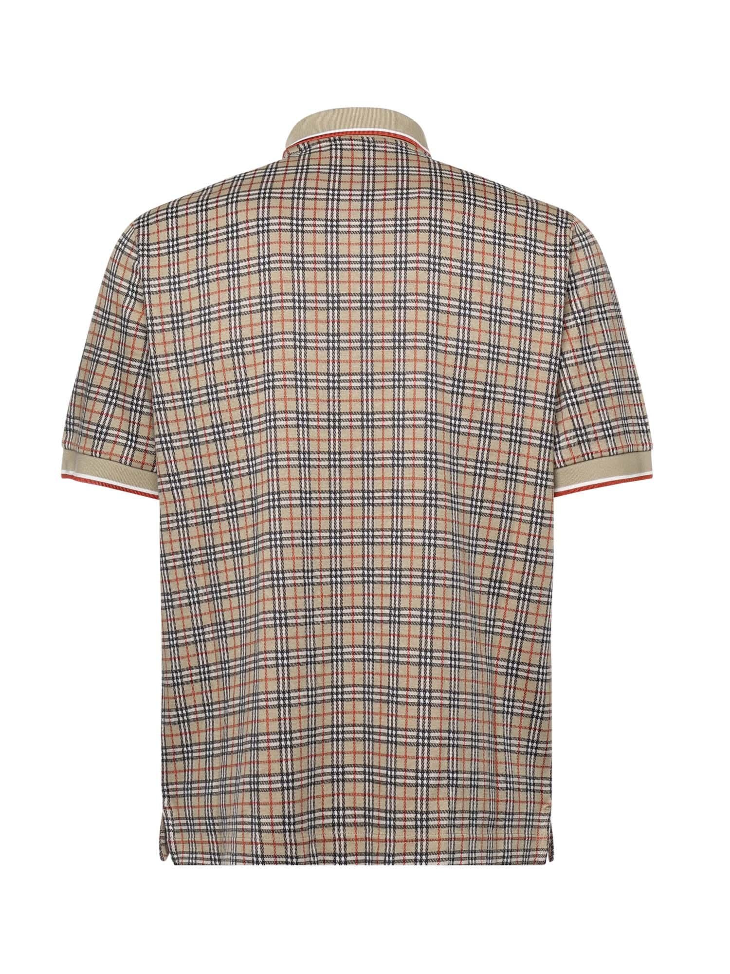 Polo in misto cotone Check 8119561 B9368 BURBERRY 
