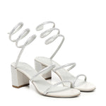 Sandali Cleo in raso con cristalli<BR/> C12037 060R001X623 RENÉ CAOVILLA 