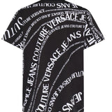 T-shirt in jersey di cotone con stampa 80GAH6R0 JS555L01 VERSACE JEANS COUTURE 