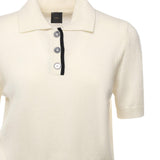 Maglia stile polo con logo 105450 A2Q9Z13 PINKO 