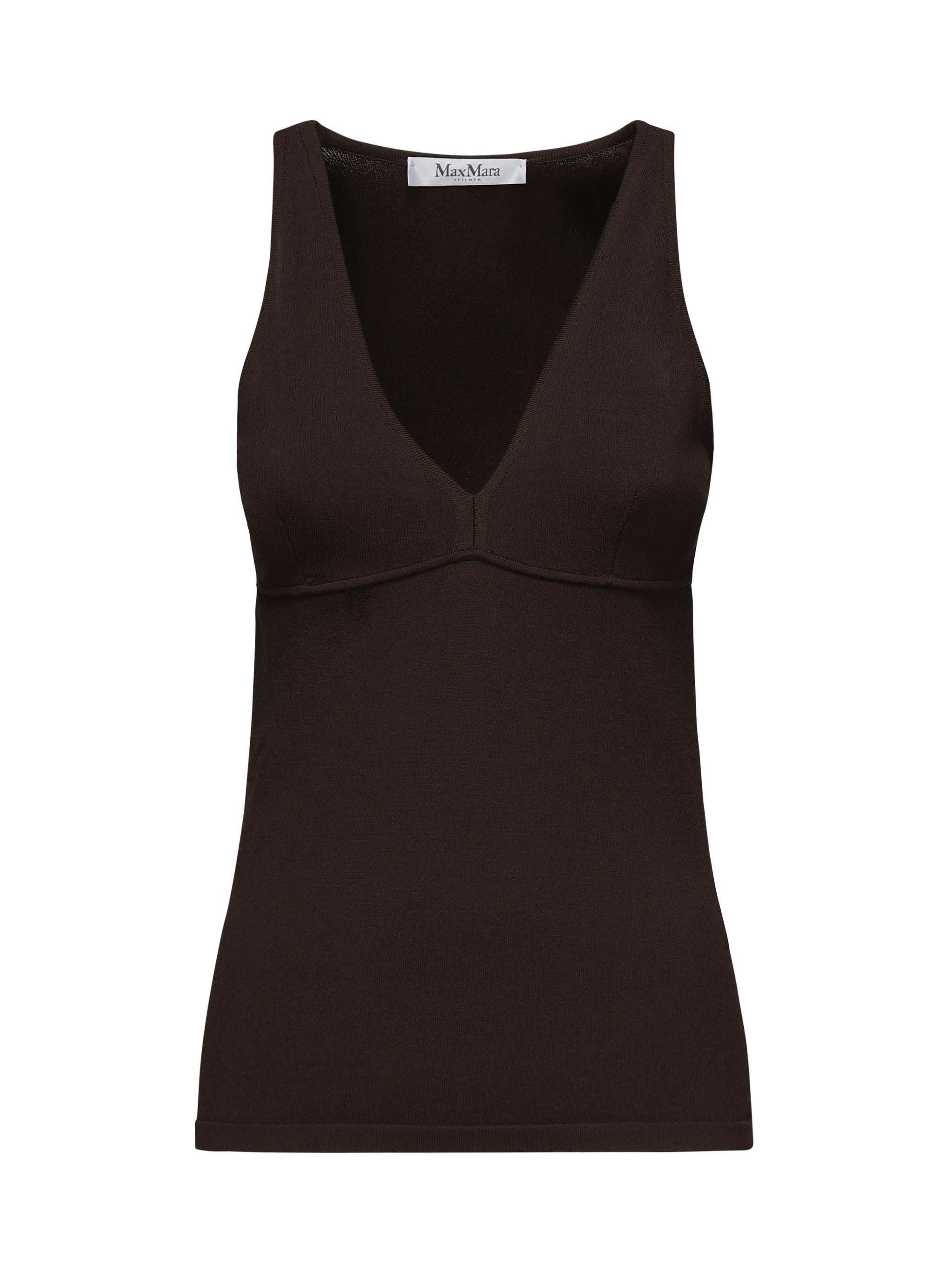 Top smanicato in viscosa 2511361313600 010 MAX MARA 