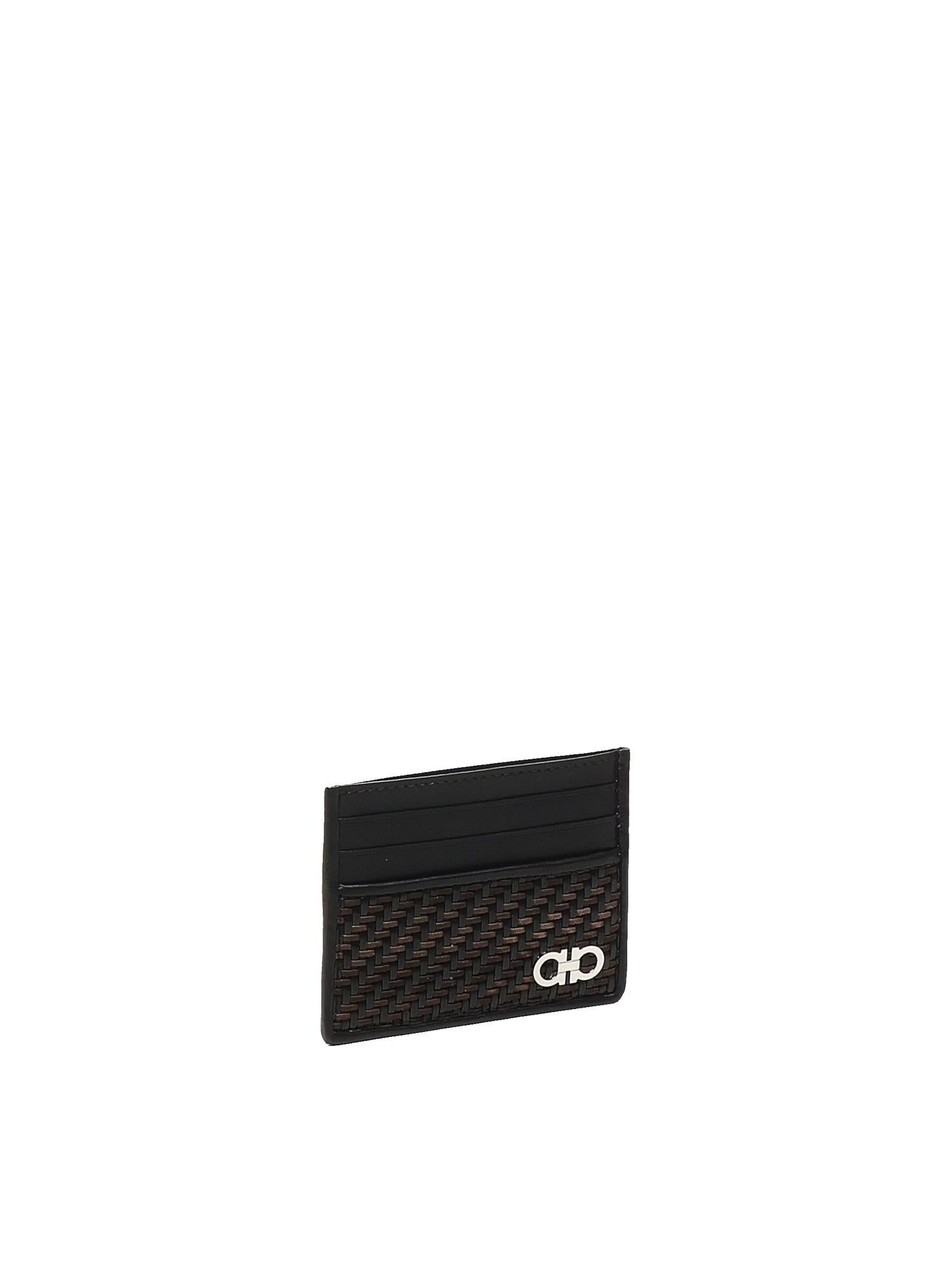 Porta carte con intreccio 661708 786404001 FERRAGAMO 