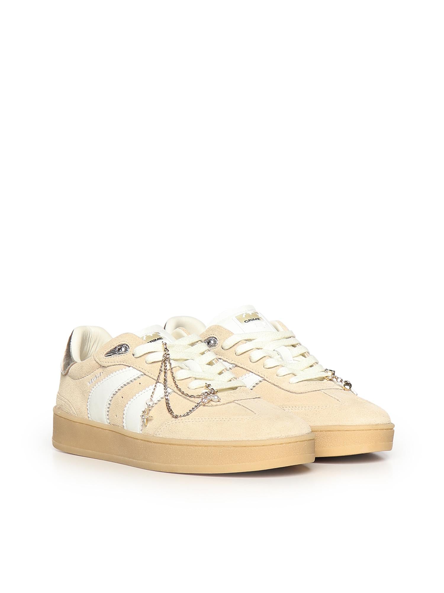 Sneaker Wembley in suede 29305PP8B BEIGE CRIME LONDON 