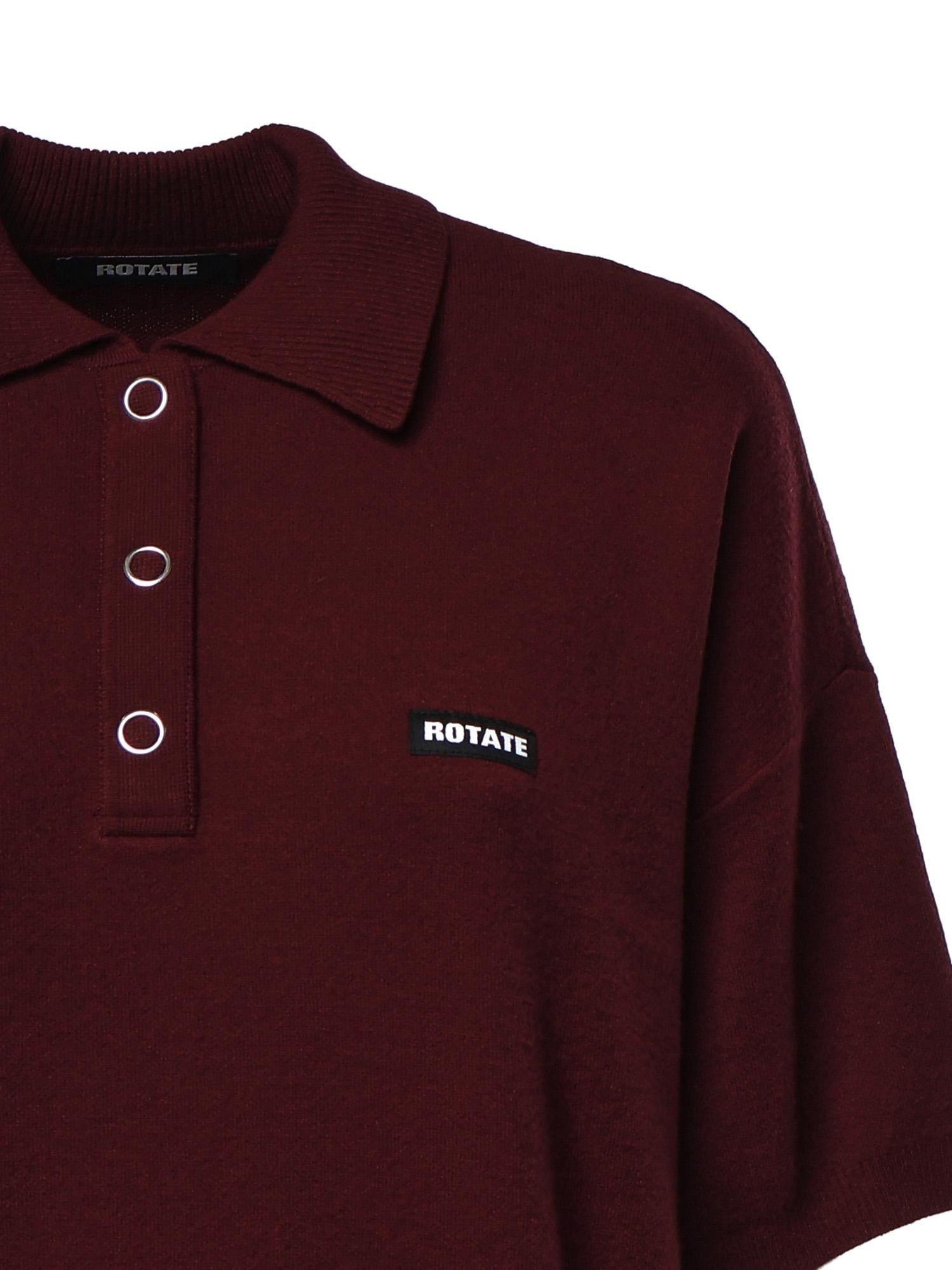Polo in maglia con logo 114304 2734 ROTATE 