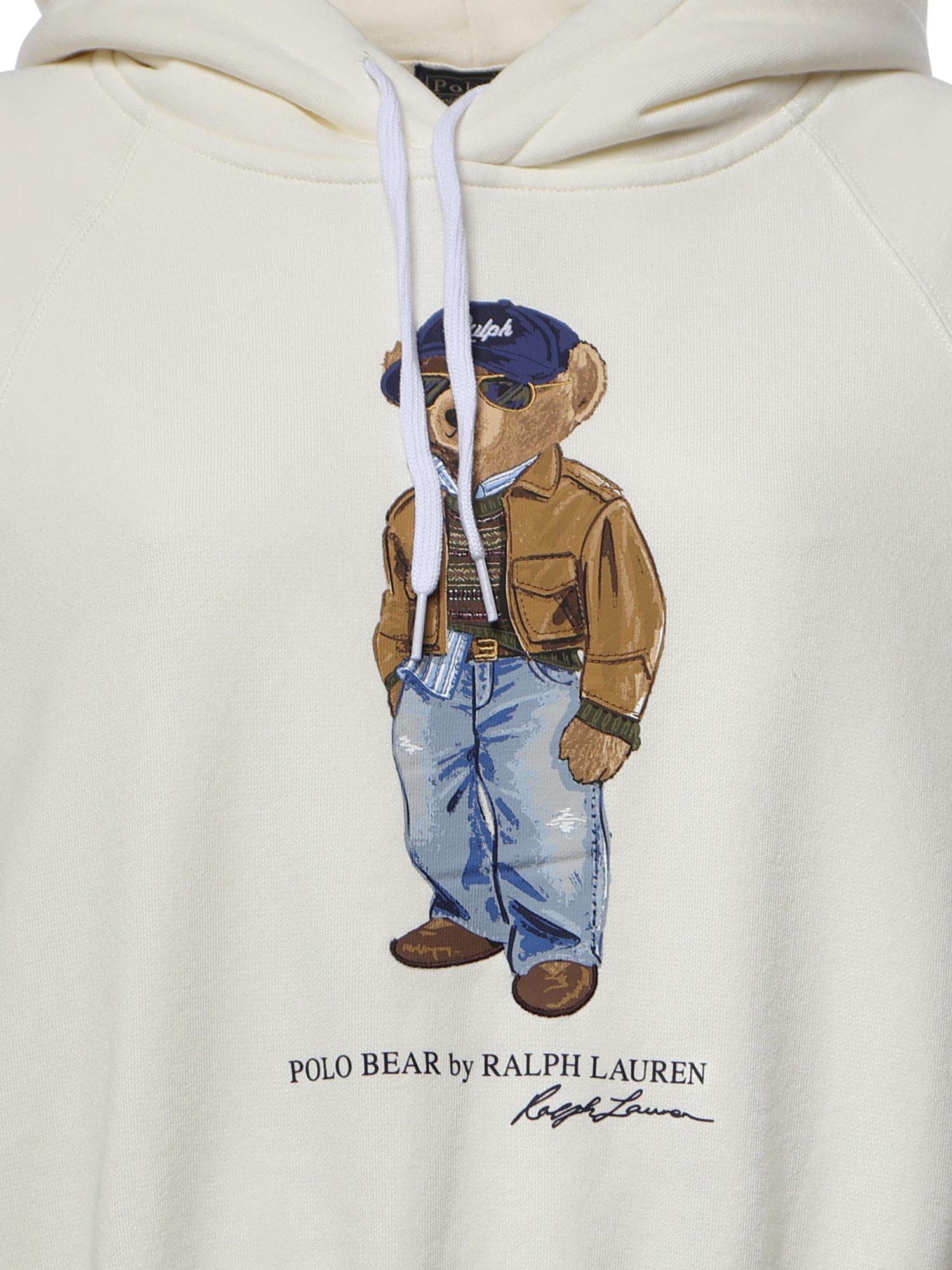 Felpa con stampa in misto cotone 211B17799 001 POLO RALPH LAUREN 