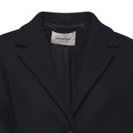 Cappotto midi in misto lana<BR/> DJ0014 NERO OTTOD'AME 