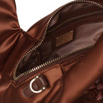 Mini bag con applicazioni floreali 73BS9MZ01 KAYLACIOCCOLATO V° 73 