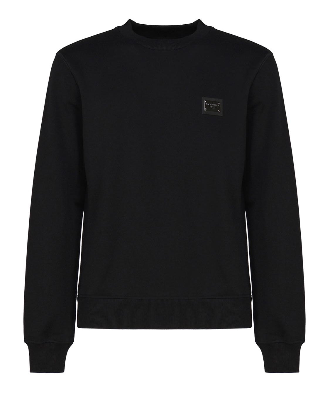 Felpa jersey con placca logata G9ABJT G7F2GN0000 DOLCE & GABBANA 