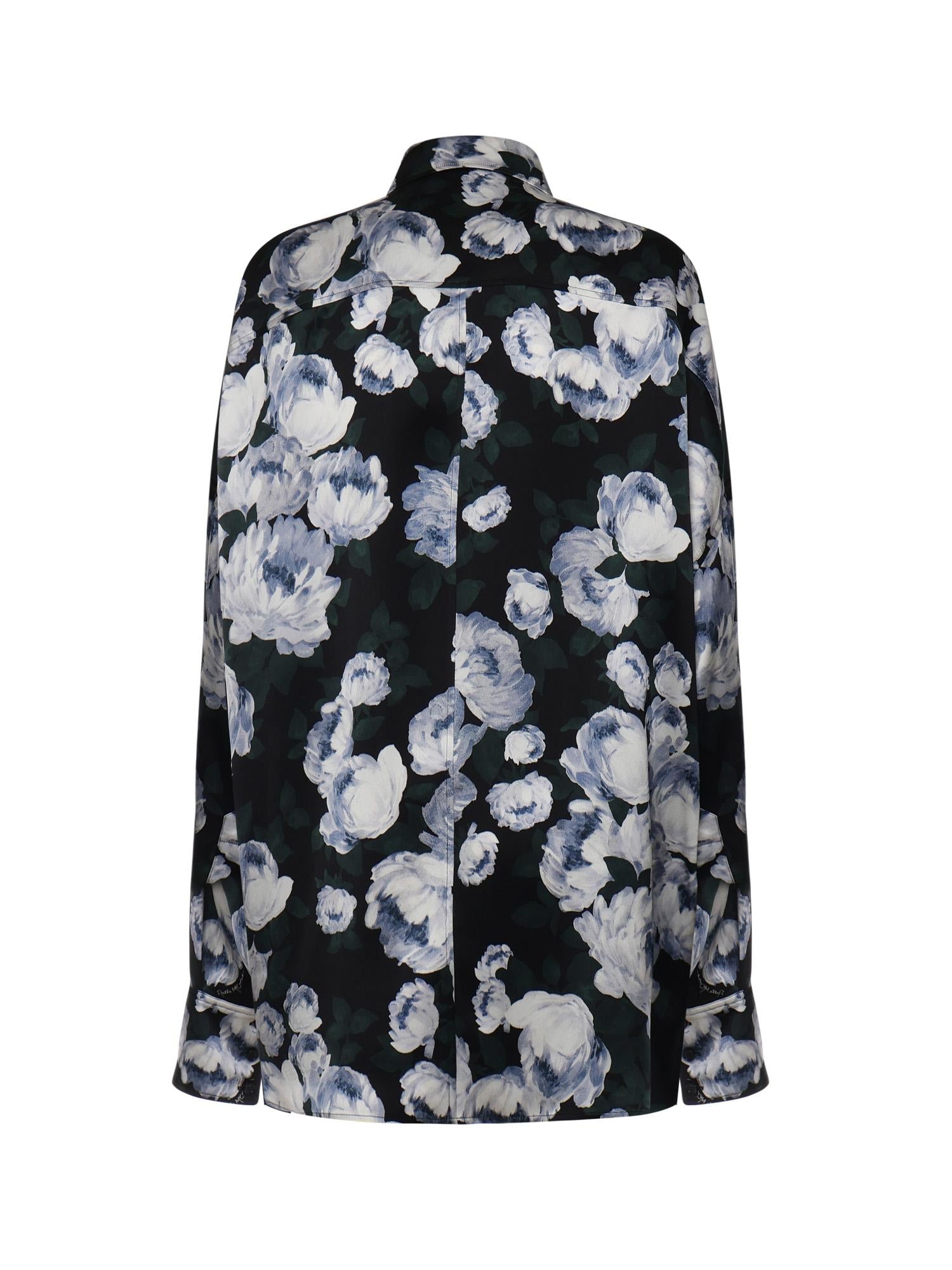Blusa in raso con stampa floreale 620192 3HS3358485 STELLA McCARTNEY 