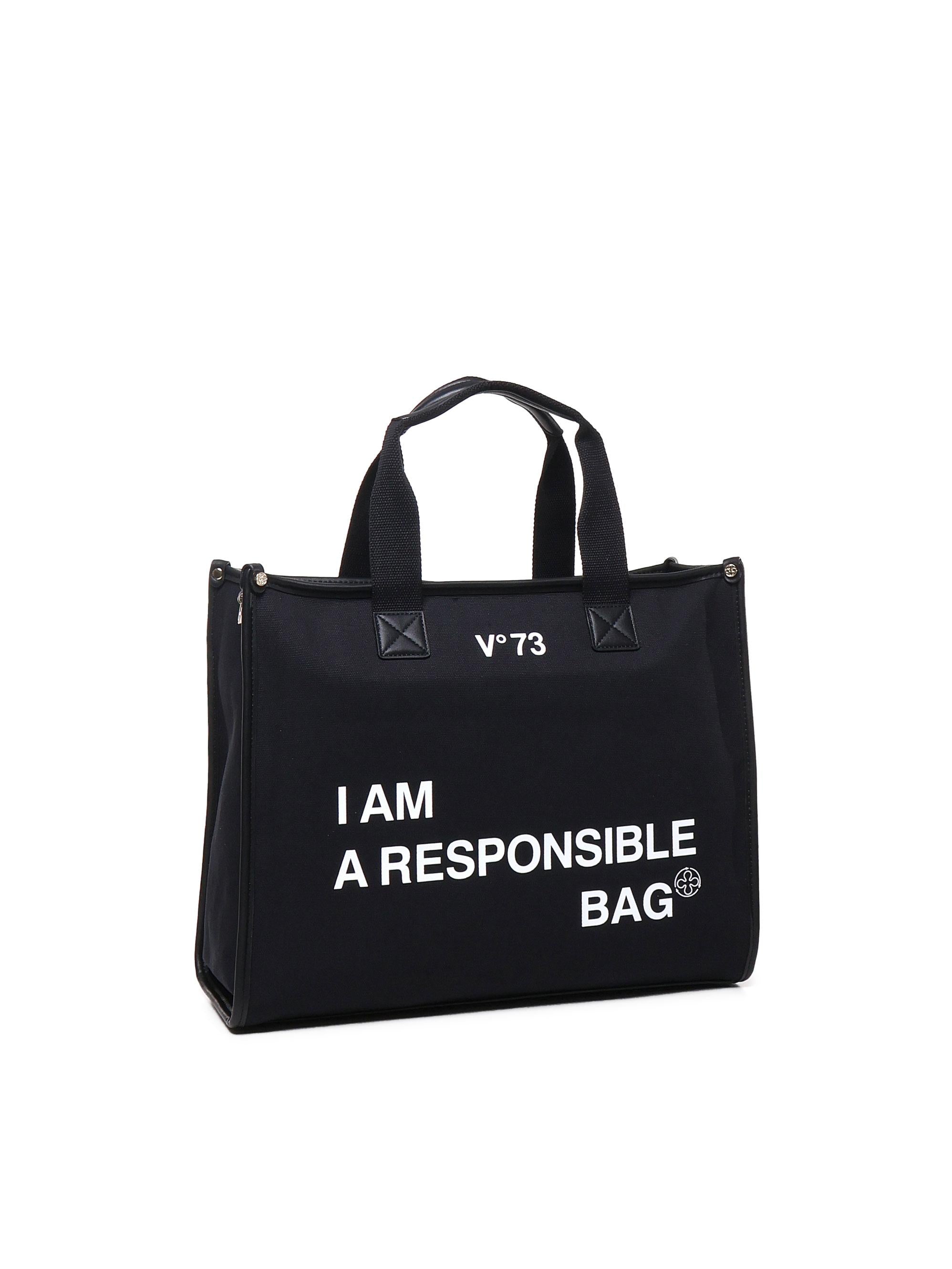 Borsa tote Responsability in cotone 73BS6AF01 RESPONSIBILITY BISNERO V° 73 