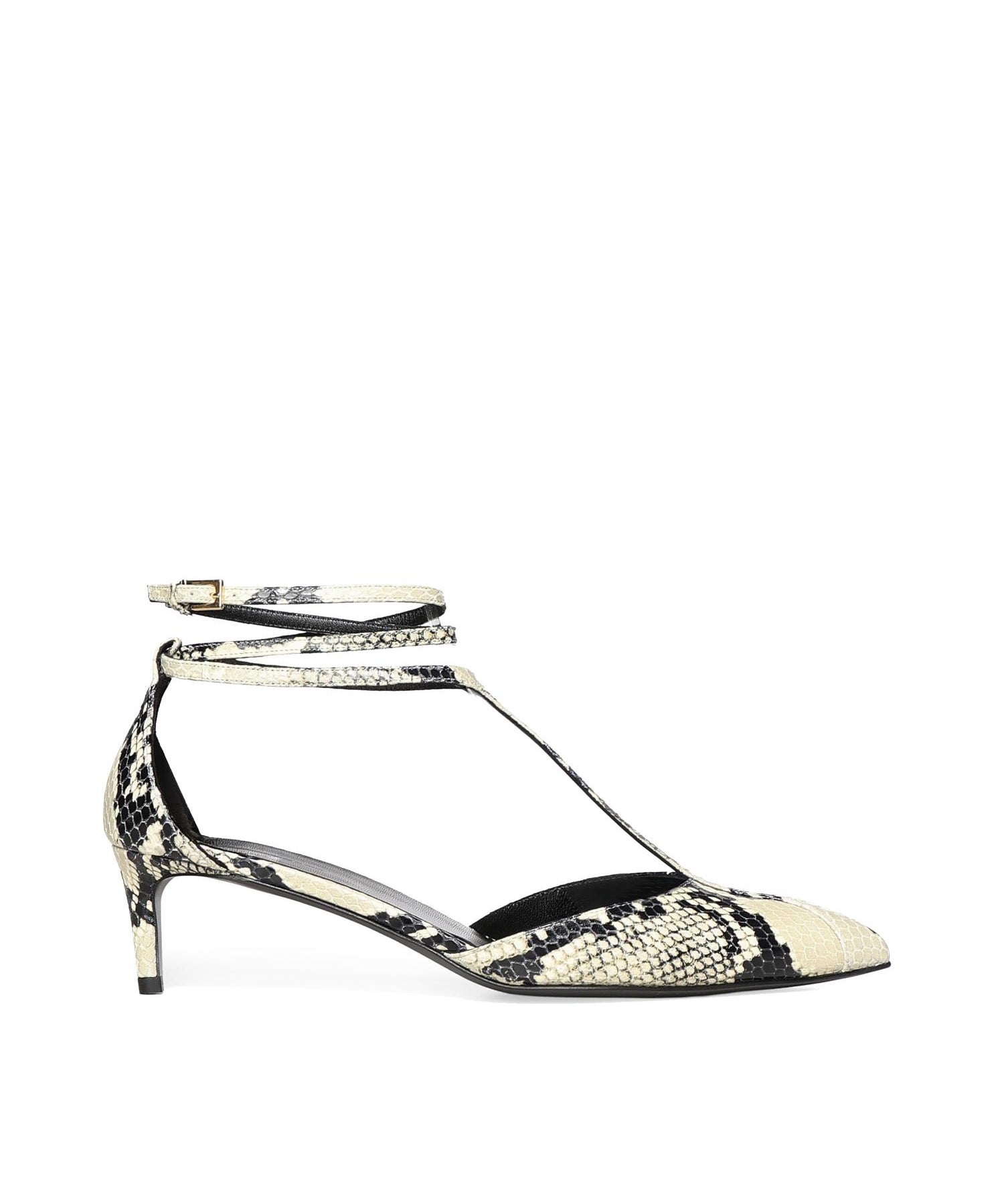 Décolleté Mia in pelle con stampa pitone F3085 803121 KHAITE 