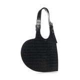 Borsa Croco Heart in pelle COPBA112F6075 BLK COPERNI 
