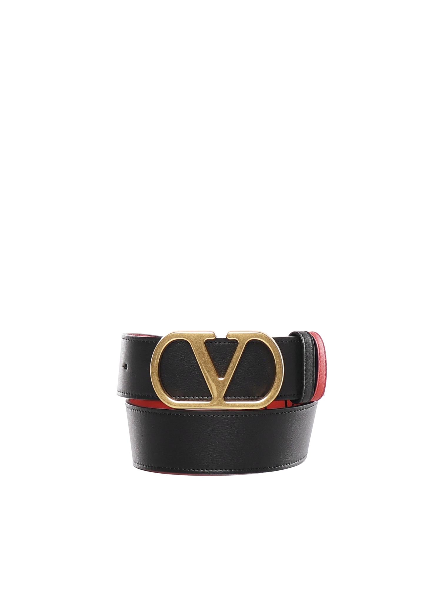 Cintura Vlogo Signature in vitello 8W2T0SQ4 IYR0SM VALENTINO GARAVANI 