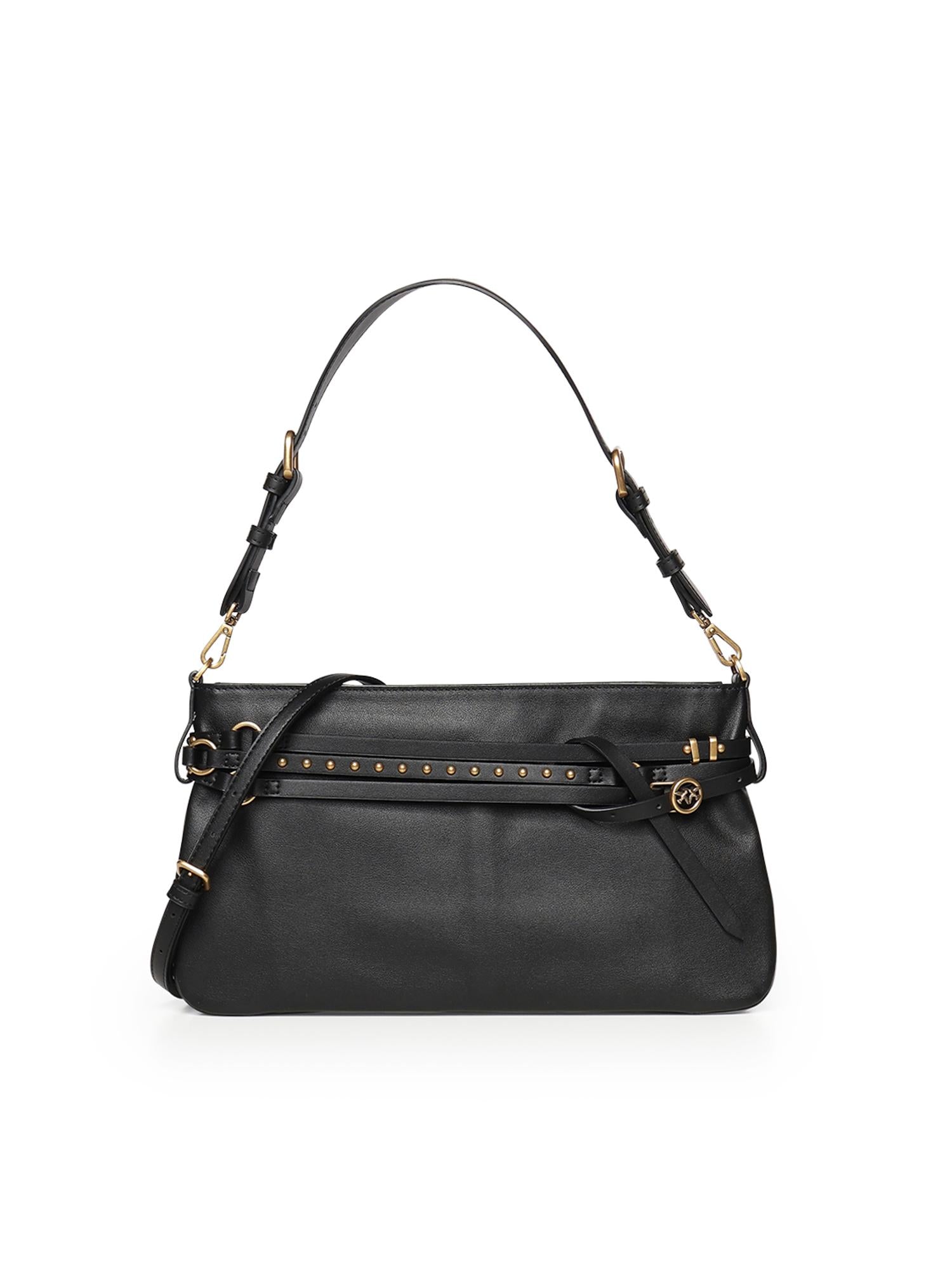 Borsa a spalla media Belt Bag in pelle 106176 A0QOZ99Q PINKO 