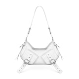 Borsa a spalla Y2K.001 FBBP70001 -BIANCO/NIKEL BIASIA 