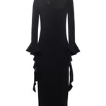 Abito con volant 105736 A2Q2Z99 PINKO 