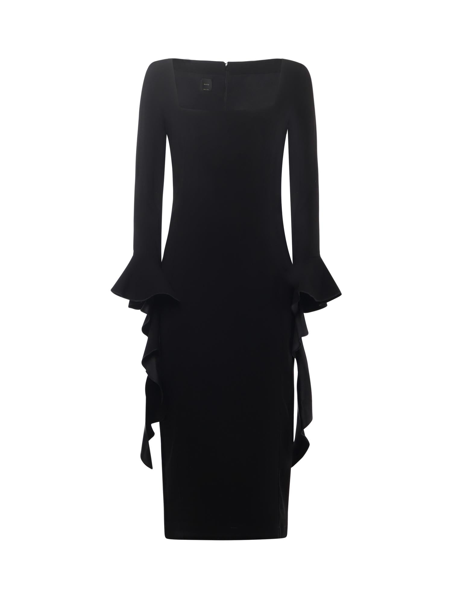 Abito con volant 105736 A2Q2Z99 PINKO 