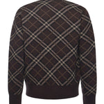 Cardigan in lana e cashmere Check 8115705 B2412 BURBERRY 